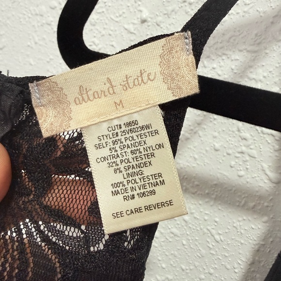 NEW Altar'd State Black Glitter halter Tiered fit and flare Dress M - Picture 3 of 13